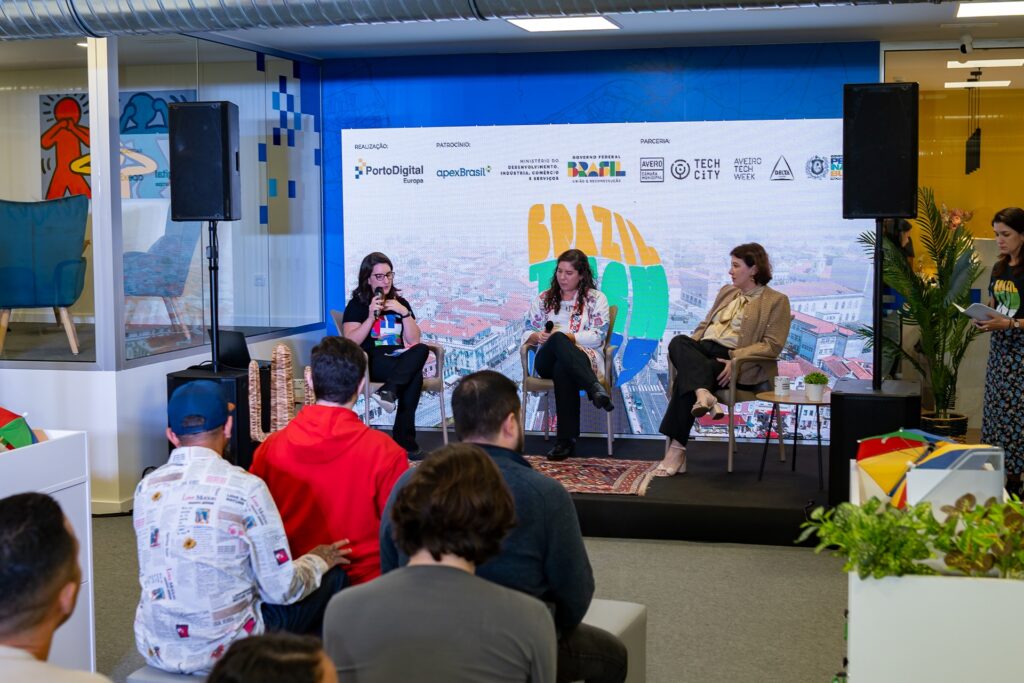 Apresentação das mulheres durante o Brazil Tech Days